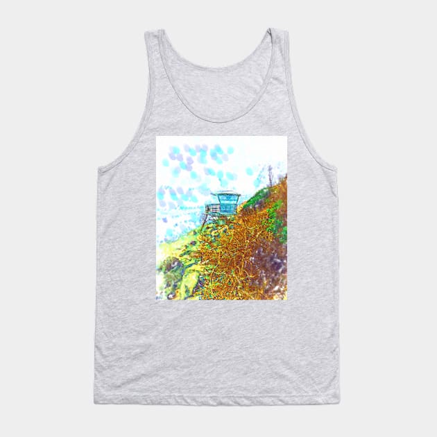 Winter Life Guard Station Tank Top by KirtTisdale